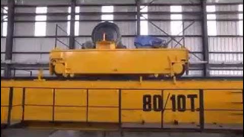 80-10 Ton Double Girder Overhead Crane, EOT Cranes Load Testing
