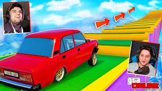 ღადაობა მანქანებით დაშვება! - GTA 5 Online ქართულად