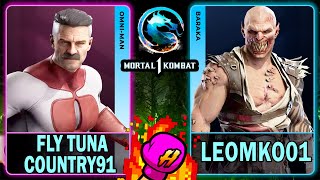 MK1 Fly Tuna Country91 (OMNI-MAN) VS Leomko01 (BARAKA)🥊Mortal Kombat 1🥊4K 60ᶠᵖˢ