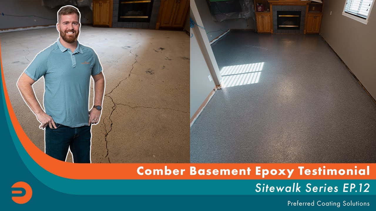 Epoxy Transforms Cracked Basement Concrete | Preferred Coating Solutions Site Walks EP12