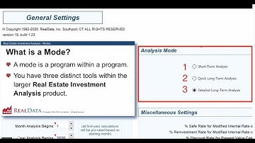 RealData software features - Video #1: Modes