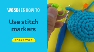 Left-handed crochet: How to use a stitch marker when crocheting in continuous rounds