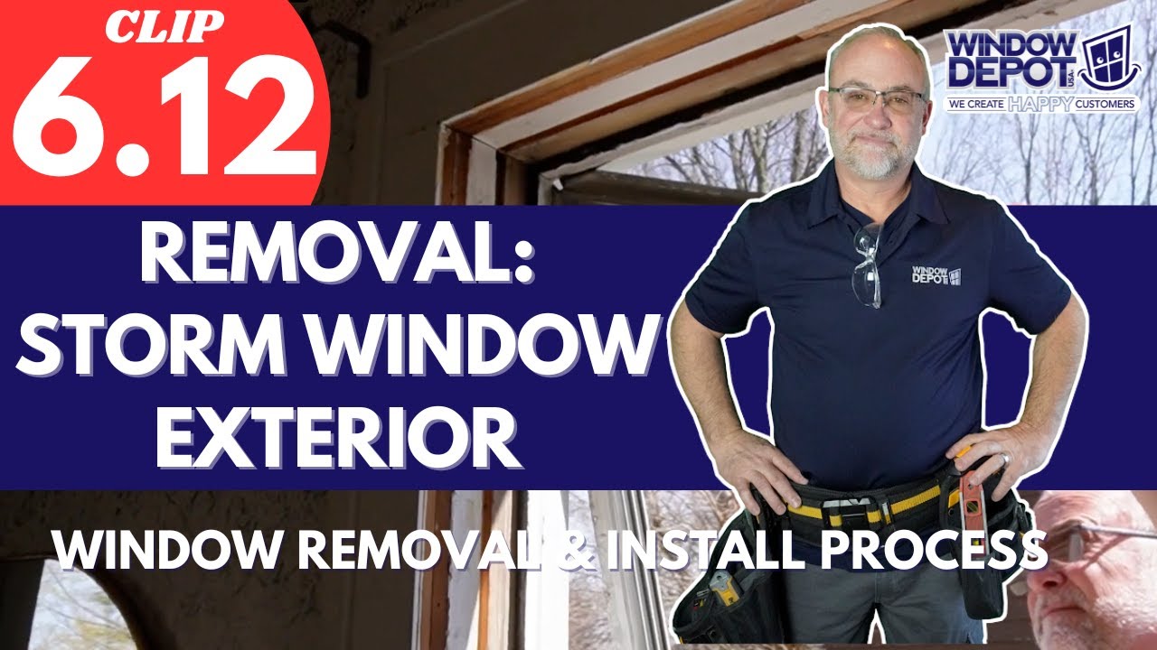 Window Incert Removal 6.12 Removal: Storm Window Exterior - YouTube