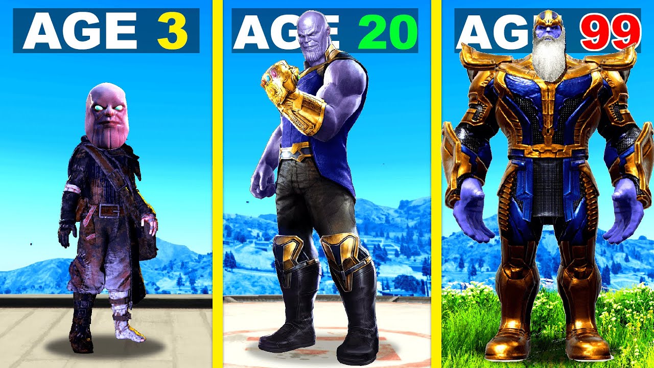 Surviving 99 YEARS As THANOS In GTA 5 ...