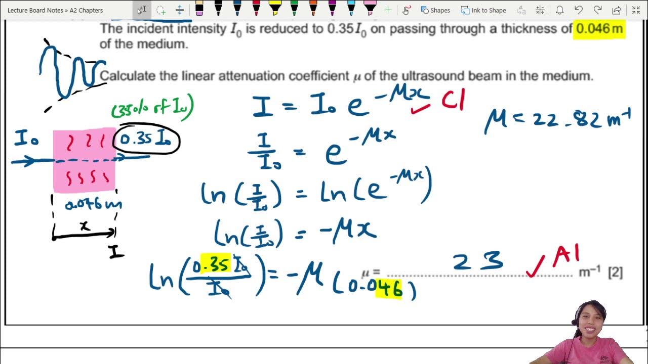 24.3c Ex1 MJ20 P41 Q4 Linear Attenuation Coefficient A2 Medical