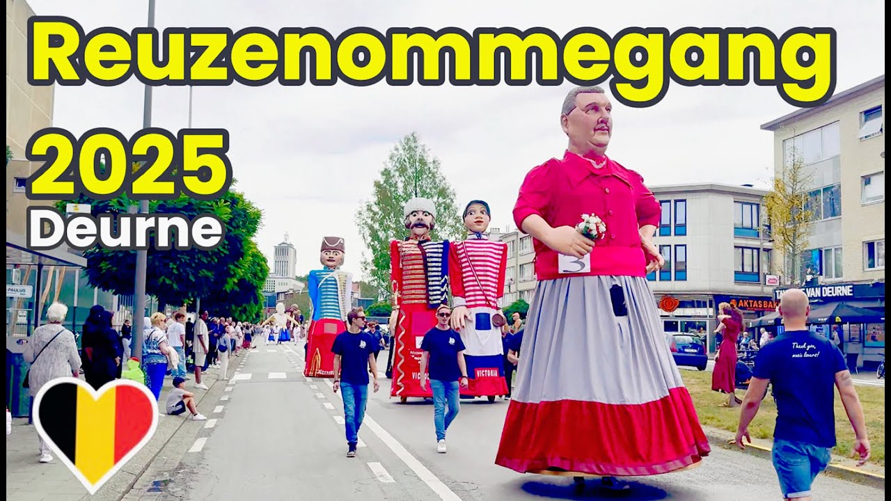 Reuzenommegang 2025 Deurne | Belgium’s Famous Giant Parade in 4K UHD