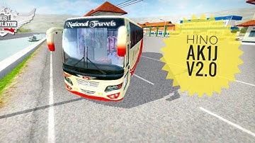 🔴 ഹിനോ/Hino AK1J V2.0 mod for bussid | bus simulator Indonesia| bussid mod