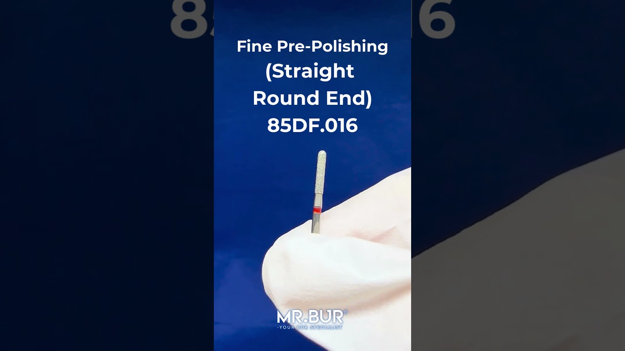 Fine Grit Pre-Polishing Straight Round Bur | Diamond Dental Bur