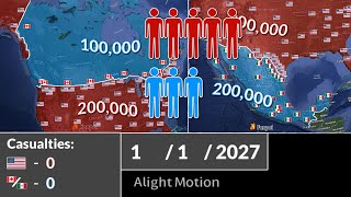 United States Vs Canada, Mexico Using Google Earth Only Fiction