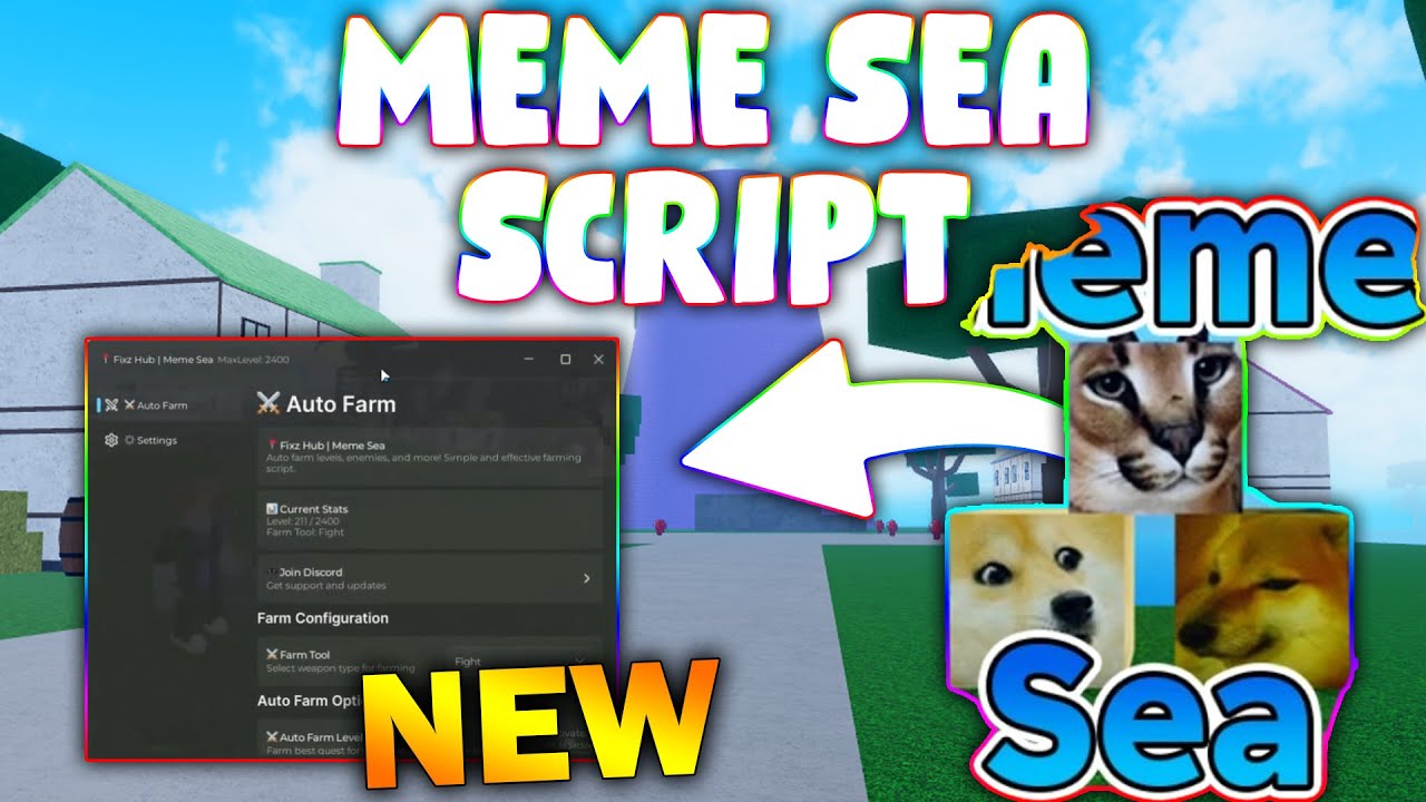 *NEW* Meme Sea Script (PASTEBIN 2026) ( AUTOFARM , KILLAURA , SKILLS , QUESTS )