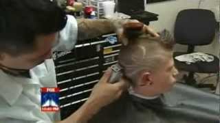 Luis El Barber from Razor Sharp Barbers Creates Obama