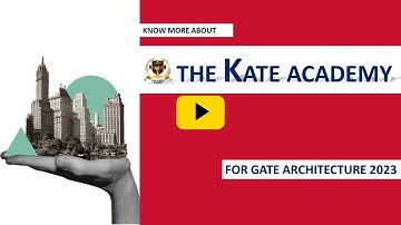 GATE Architecture Exam 2023 | The KATE Academy