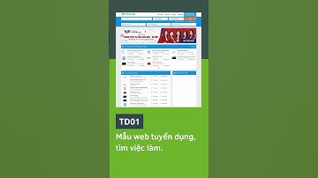 TD01 - Mẫu website sàn tuyển dụng, việc làm, đầy đủ tính năng cho ứng viên và nhà tuyển dụng