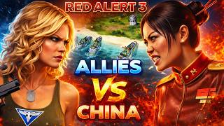 China vs Allies IN RED ALERT 3 Resurrection Mod