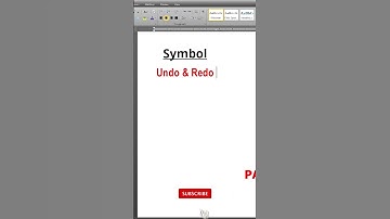 undo & redo symbol | symbol in word | symbol in ms word