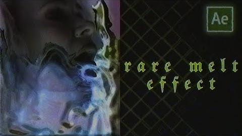 "rare" melt effect (displacement map / cc scale ) | after effects tutorial