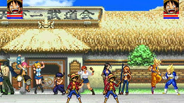 PixelCombat (2D FighterGame) Luffy Vs Luffy Giganto Gattling (Testversion 1.2)