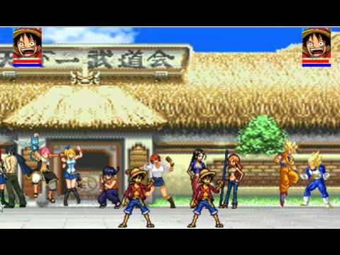 PixelCombat (2D FighterGame) Luffy Vs Luffy Giganto Gattling (Testversion 1.2)