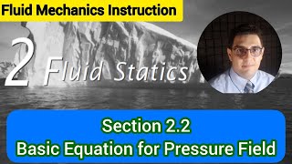 Fluid Mechanics 1 - Chapter 2 - Section 2.2 - Basic Equation for Pressure Field