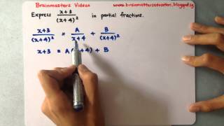 Partial Fractions - Type 2