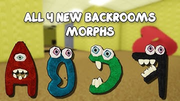 How to get ALL 4 NEW REALISTIC ALPHABET LORE BACKROOM MORPHS! (REAL) - Roblox