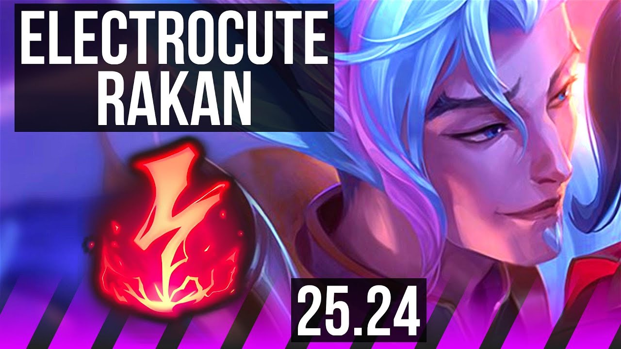 RAKAN & Xayah vs SORAKA & Yunara (SUP) | Electrocute, 15K damage | KR Master | 25.24