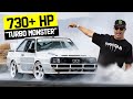 Ken Block’s 730HP “TURBO MONSTER” - 1st Test of the Insane Audi Sport Quattro Replica!