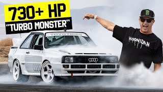 Ken Block’s 730HP “TURBO MONSTER” - 1st Test of the Insane Audi Sport Quattro Replica!