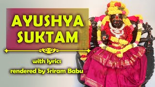 Ayushya suktam (आयुष्यसूक्तम्) with lyrics screenshot 4