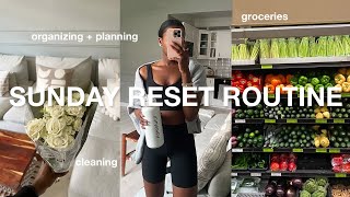 SUNDAY RESET ROUTINE | Lululemon haul, grocery shopping, cleaning &amp; weekly planning