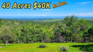 Acreage For Sale In California - Affordable Cheap Land, Recreate/Getaway 40 Acres $40K