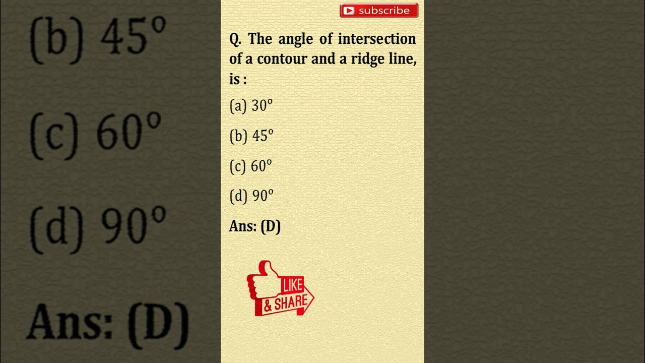 Contour Surveying mcq 