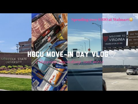HBCU Move In Day VLOG: Norfolk State University | shopping, unpacking, + MORE!