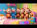 Five Little Monkeys Jumping - Nursery Rhymes | Fun Kids Songs