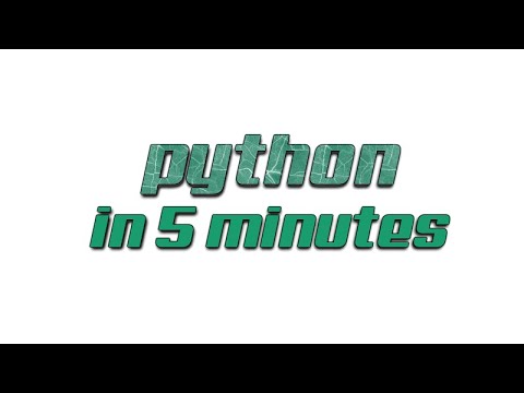[python] สรุป ไพธอน ภายใน 5 นาที - YouTube