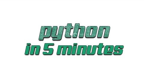 [python] สรุป ไพธอน ภายใน 5 นาที