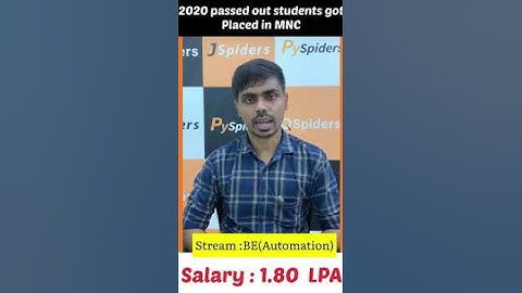 Video Testimonial by KRISHNA KASHID | PLACED IN 2023 | QSPIDERS THANE