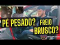 Freio e embreagem ao parar o carro  preciso e suavidade controle de freio e embreagem