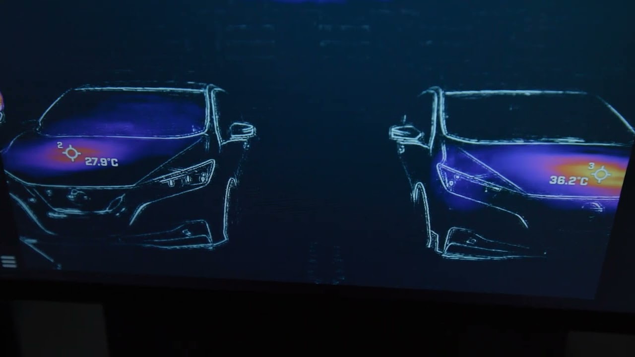 Nissan trialing cool paint technology - footage