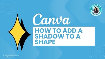 How to Add a Shadow to a Shape in Canva in SECONDS!