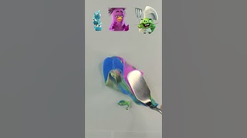 What color do mixed Characters make #colormixing #mixingthings #satisfying #insideout #viralvideo