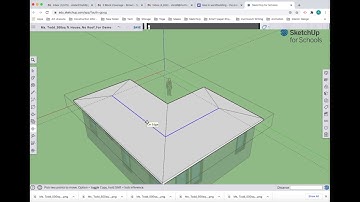 500 sq ft House - SketchUp For Schools - Tutorial 7_ 02 - Hip Roof