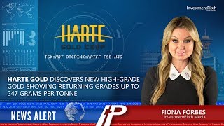 Harte Gold discovers new high grade gold showing returning grades up to 247 grams per tonne