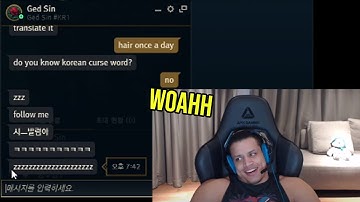 Ged Sin Teaches Tyler1 Korean Curse Words...