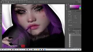 CruellaUwU - Secondlife Speedpaint Panda (Photoshop)