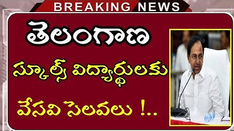 Ts Schools summer holidays dates release | Ts schools summer holidays 2021 |