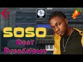 Making of Omah Lay - SOSO beat [FL STUDIO STOCK PLUGINS ONLY]. Beat Breakdown & tutorial| 2023