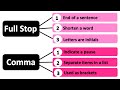 How to use a FULL STOP and COMMA correctly  ✅  |  Learn English with Examples