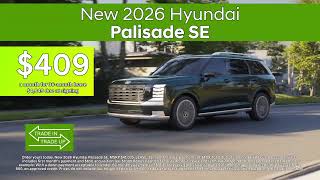 $409 a Month?! Trade Up to a New 2026 Hyundai Palisade at Priority Hyundai!