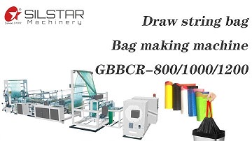 drawstring garbage bag making machine, plastic garbage bag making machine, bag on roll machine maker